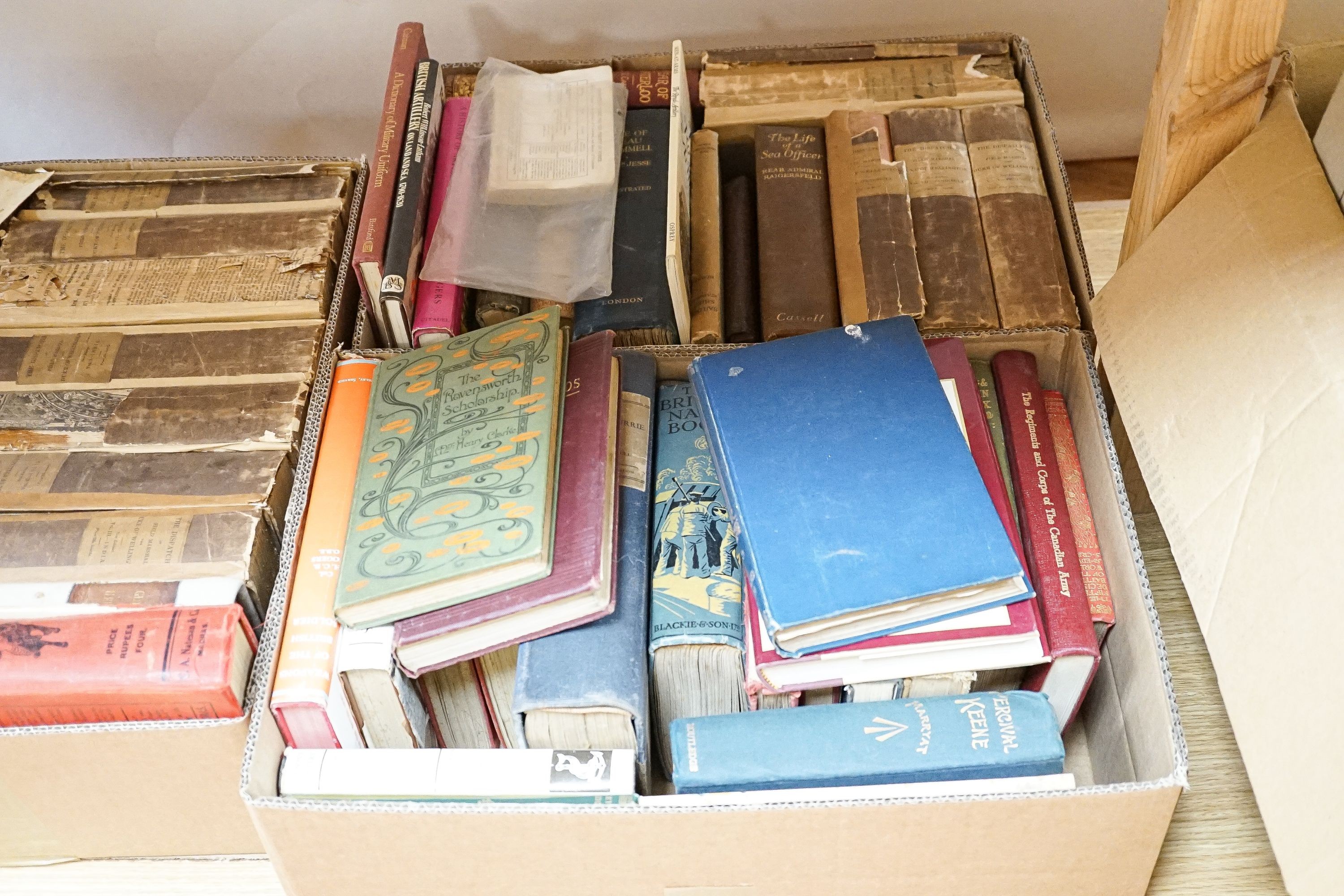Parish W D (editor) Domesday book in relation to the county of Sussex, folio, cloth, H Wolf, Lewes, 1886 and 6 books, various books, including military history
